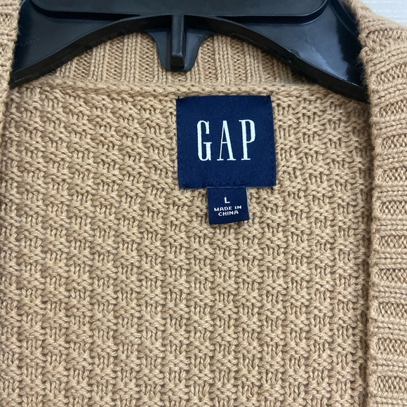 New GAP Beige Taupe Cozy Knit Pocket Cardigan - Picture 8 of 8